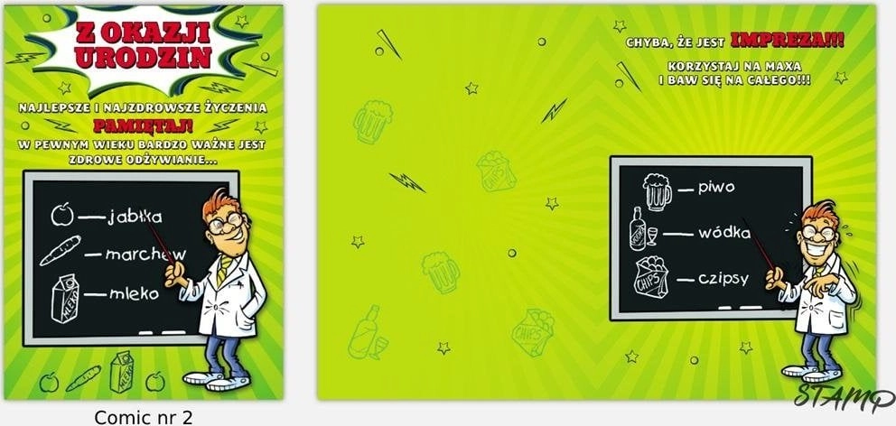 Stamp Comic B6 Pass + envelope