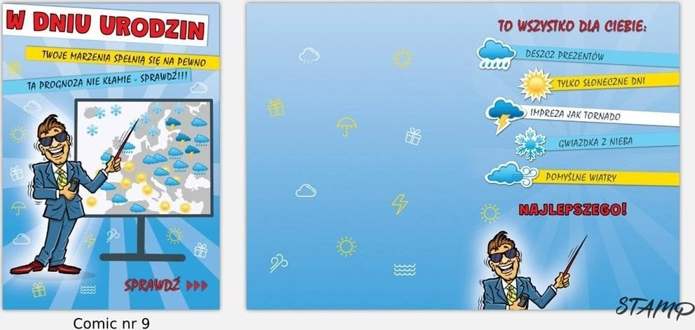 Stamp Comic B6 Pass + envelope