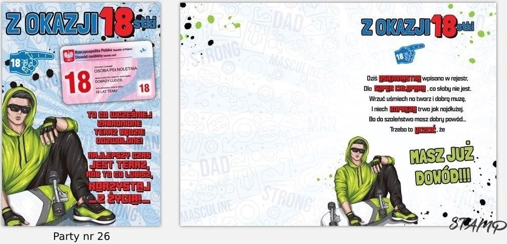 Stamp Party Pass B6 + envelope