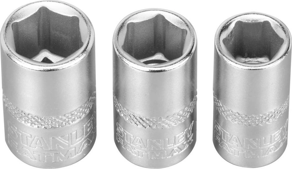 Stanley Socket set 1/4`` 3pcs 8/9/10mm