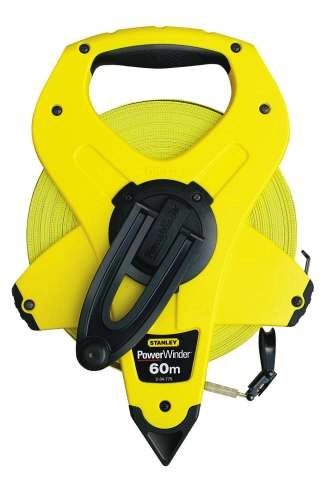Stanley Fiberglass measure POWER WINDER 60m