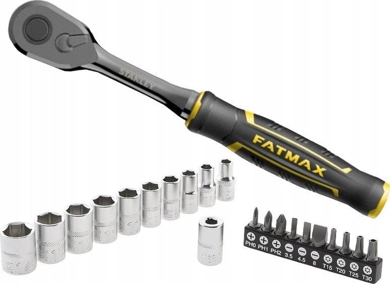 Stanley ST. SET WITH RATCHET 1/4``