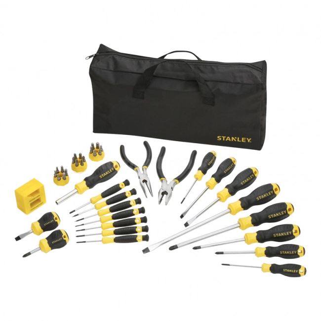 Stanley Screwdriver Set  39 Pieces (Black/Yellow