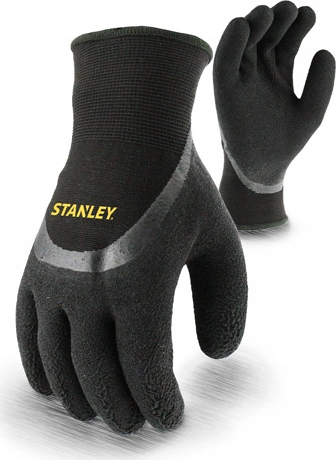Rękawice lateksowe ocieplane 9/l stanley SY610L