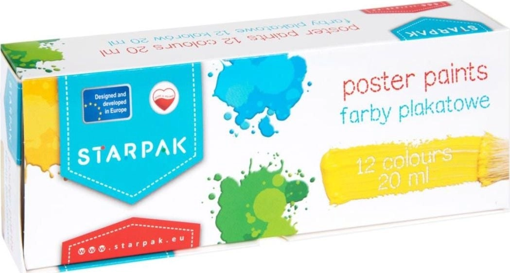 Starpak School poster paints 12 colors