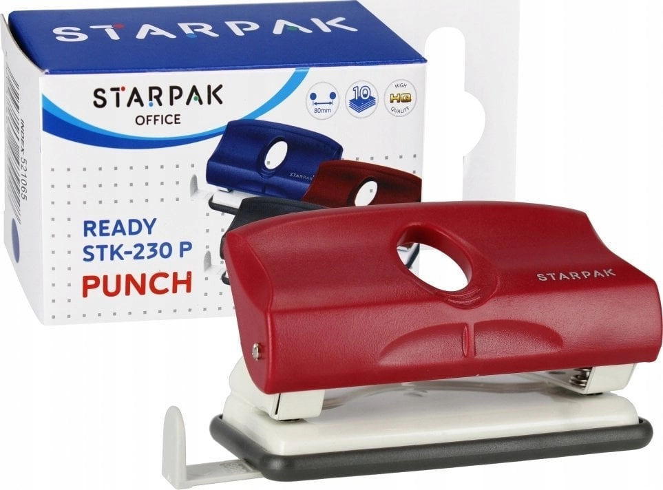 Dziurkacz Starpak DZIURKACZ 0 8/80 BORDO
