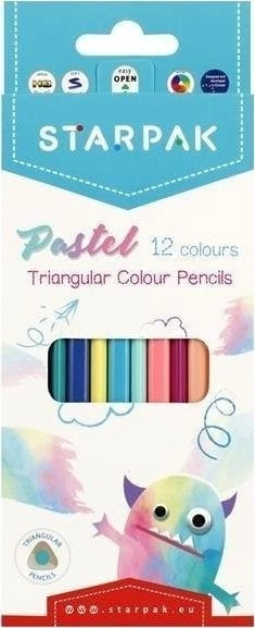 Starpak KREDKI OLO 12KOL/180 TROJ PASTEL