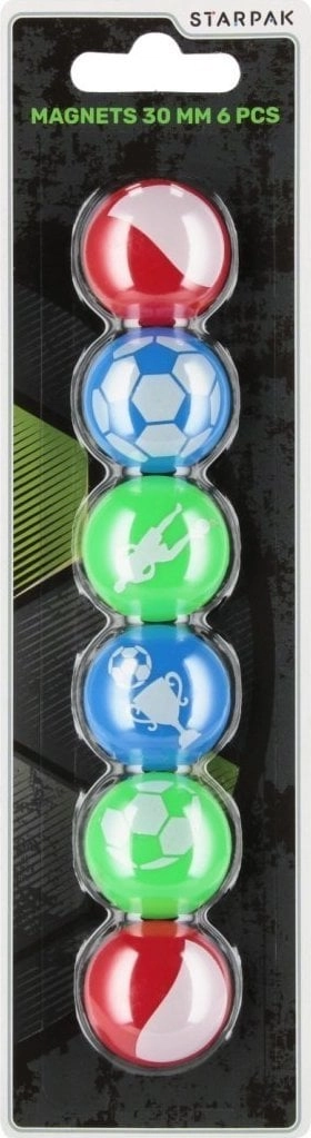 Starpak MAGNES FOOTBALL 30MM OP6SZT STK