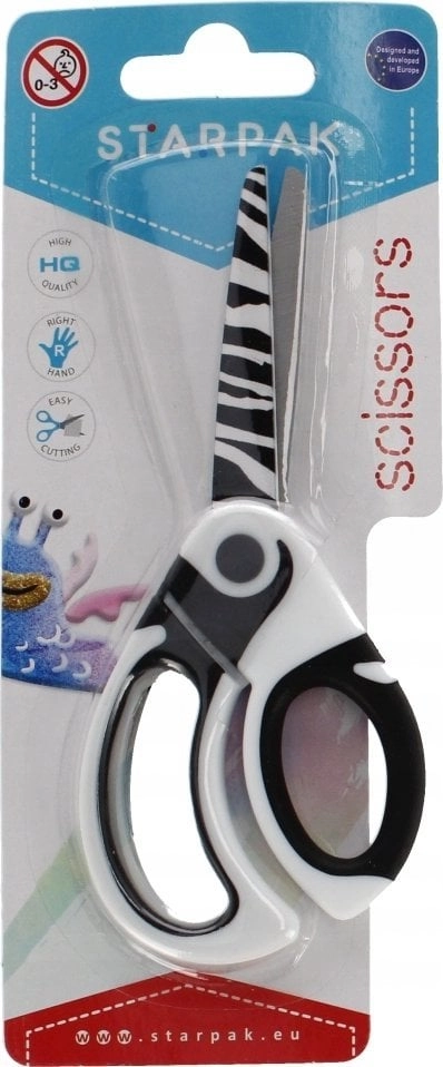 Starpak NOZYCZKI MET 135 ZEBRA STK