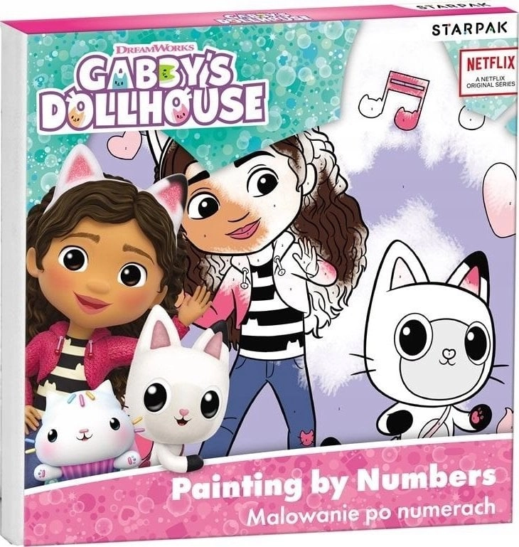 Painting by numbers Gabby```s Dollhouse 20x20cm