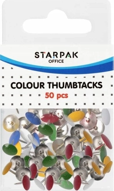 Starpak PINEZKA MET KOL 50SZT OFFICE
