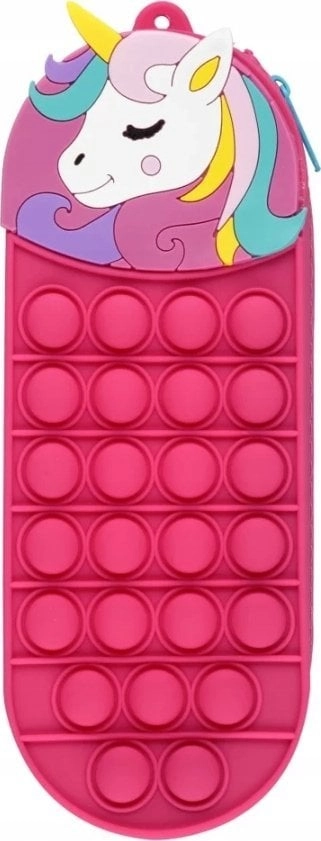 SILICONE Pencil Case 1 ZIPPER UNICORN