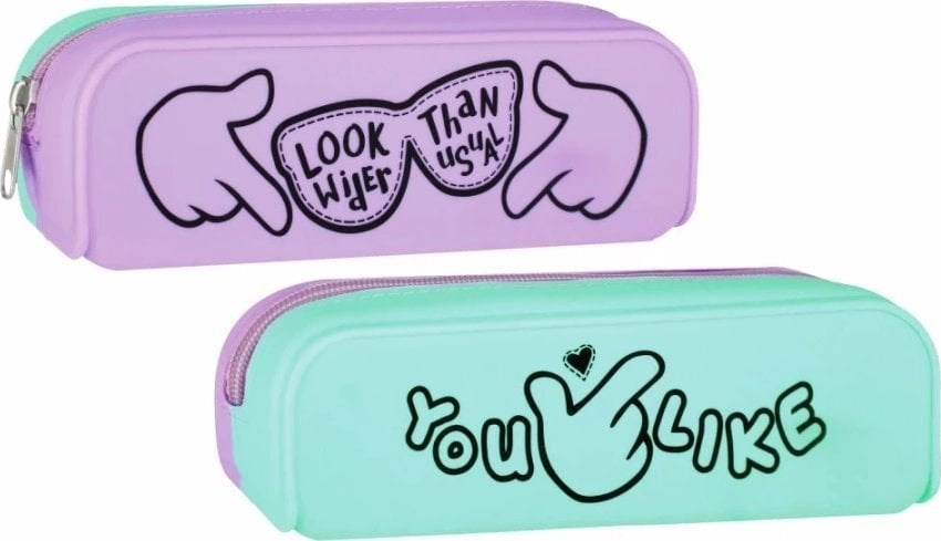 SILICONE Pencil Case with 1 Zipper