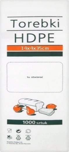 Stella HDPE grocery bags  14x4x35cm  1000