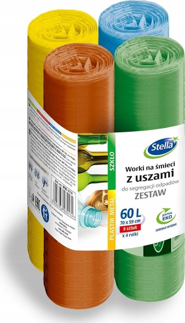 Stella Household waste bags 60L 4x8