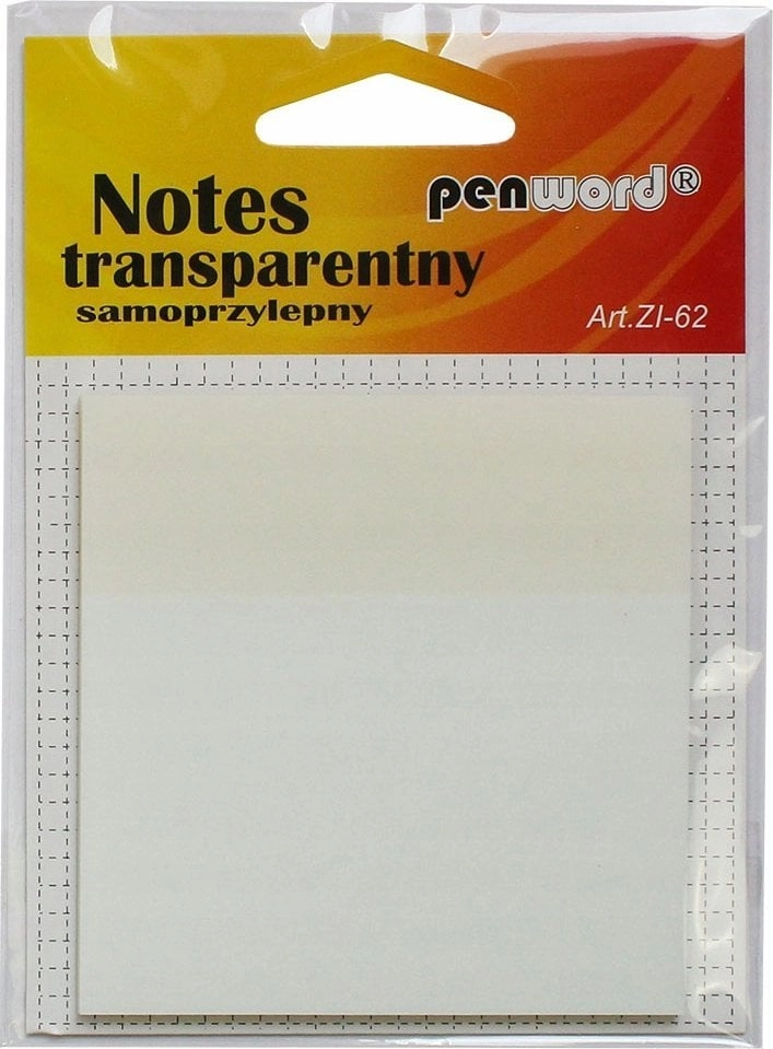Stickn Notes transparent self-adhesive 75x75mm 50K