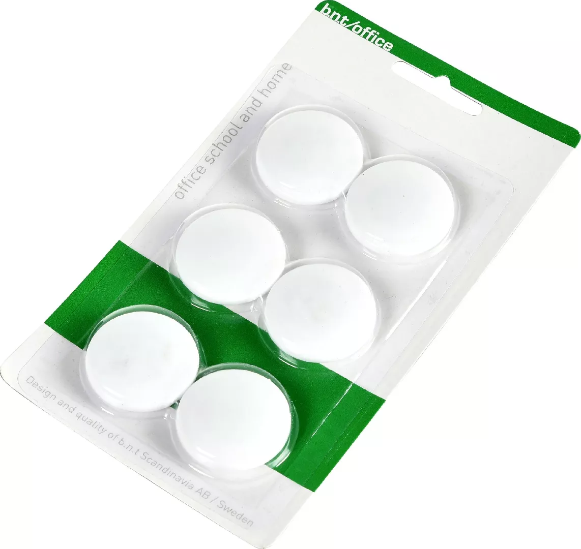 Magnets BNT white Ø30mm blister 6pcs/pack