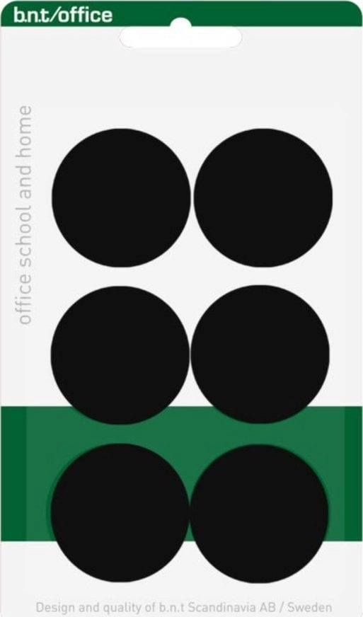 Magnets bnt black Ø30mm blister 6pcs/pack