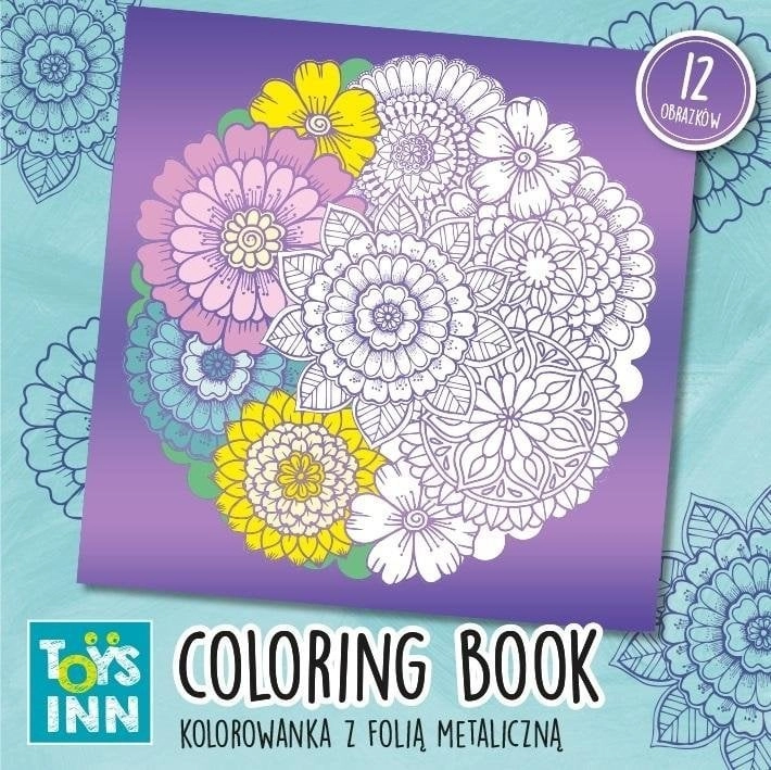 Stnux Coloring Book Metallic Pink Green
