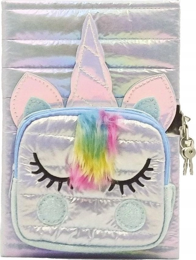 Stnux Puffy Unicorn diary with pocket