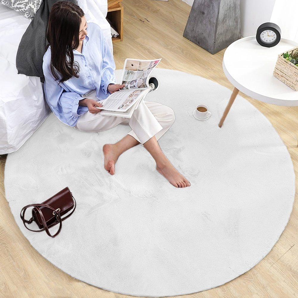 Strado Round rug Rabbit Strado 90x90