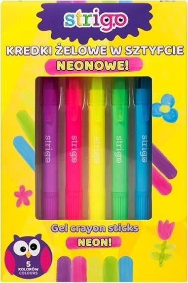 Strigo Neon gel crayons 5 colors