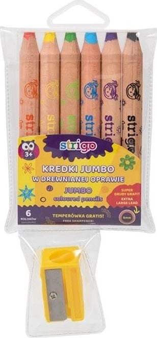 Strigo Kredki w drewnianej oprawie Jumbo