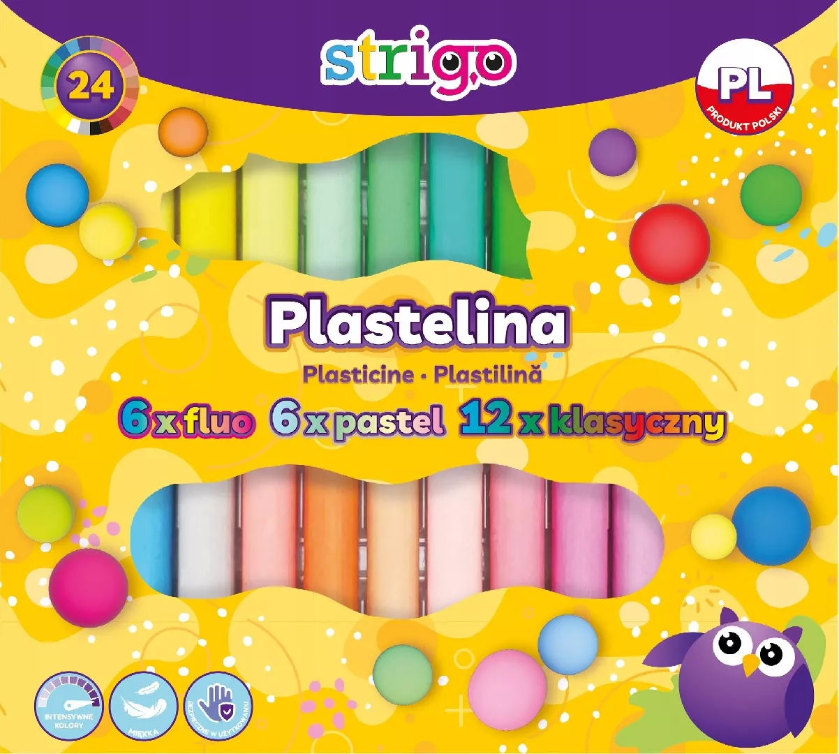 Strigo STRIGO plasticine  24 colors (6