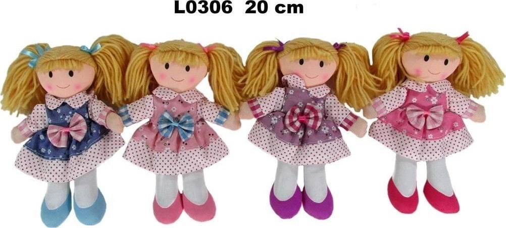 Rag doll 20cm 4 designs mix
