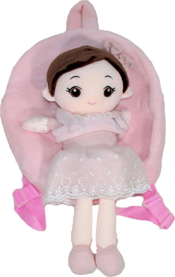 PLUSH BACKPACK DOLL 30CM DETACHABLE OPEN