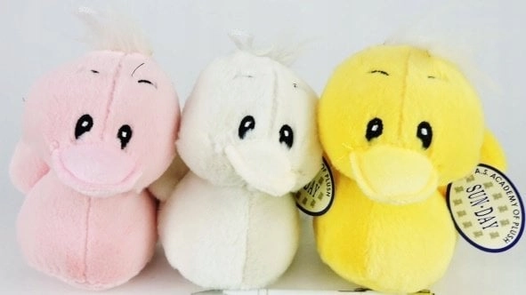 SEATED DUCK PLUSH TOY WITH VOICE