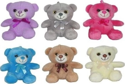 Teddy bear keychain 12cm MIX 5904073170439