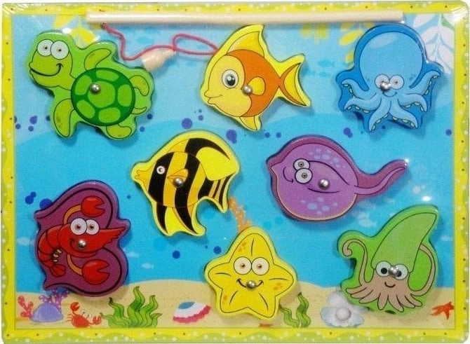 Swede Wooden puzzle with a fishing