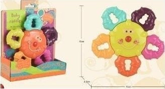 Sunflower rattle for a toddler 5902496186785