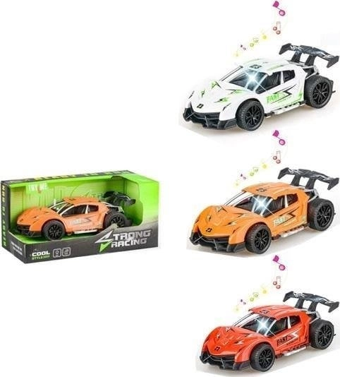 Race car with light and sound