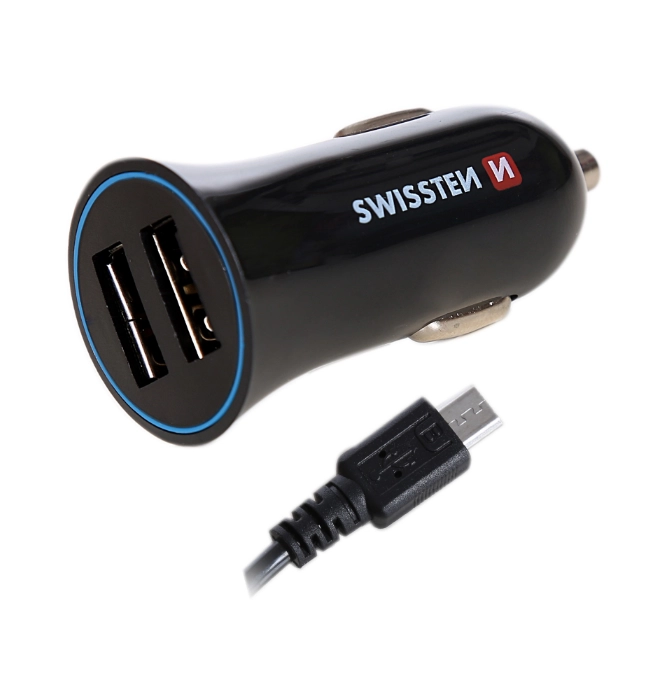 Swissten Car Charger 2x USB-A 2