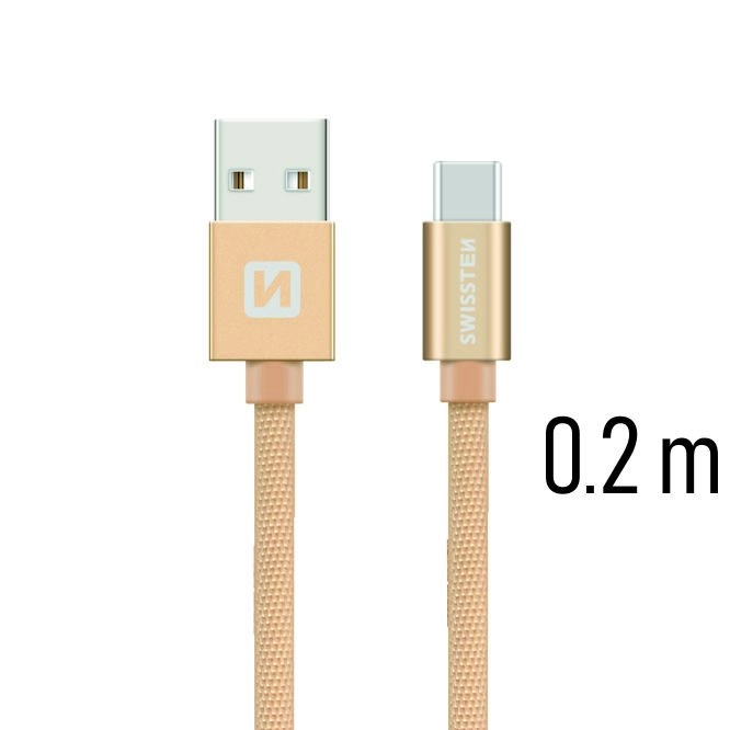 Swissten Textile Universal Quick Charge 3