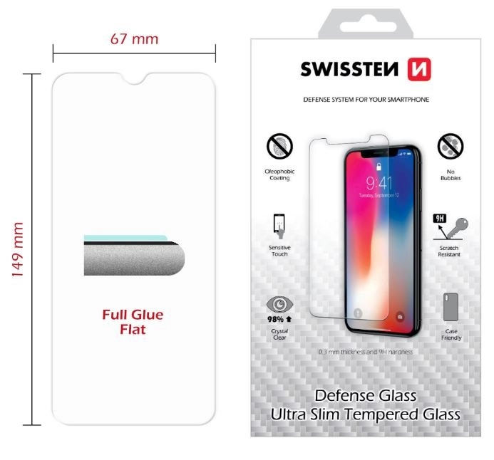 Swissten Ultra Slim Tempered Glass Premium