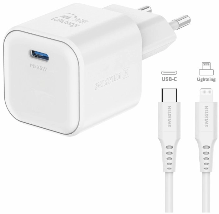 Swissten Travel Charger GaN USB-C 35W