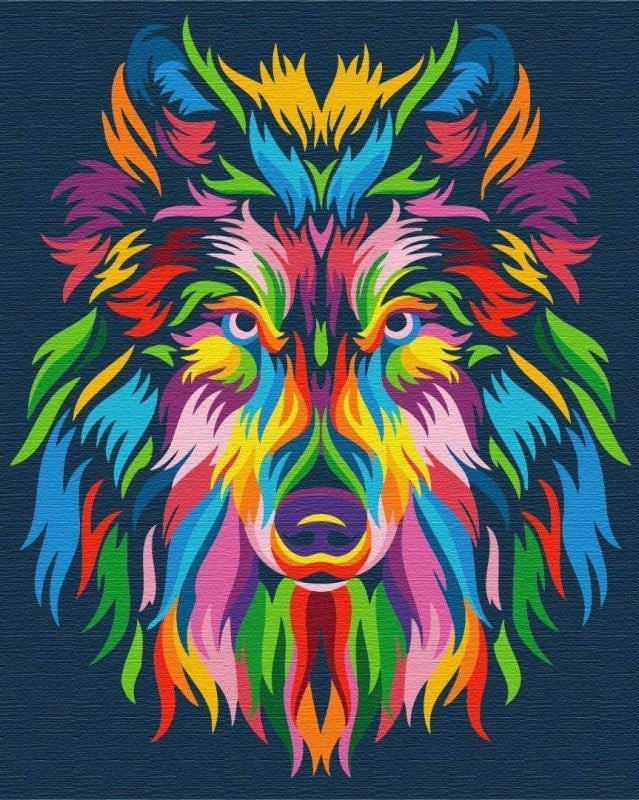 Paint it! BS23828 Wolf in Colors
