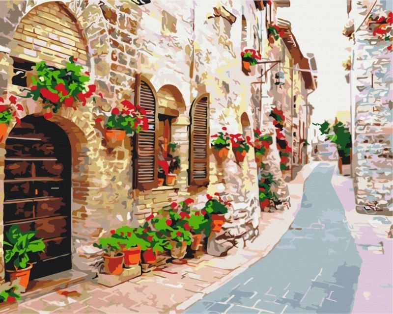 Paint it! Painting by numbers. Flower