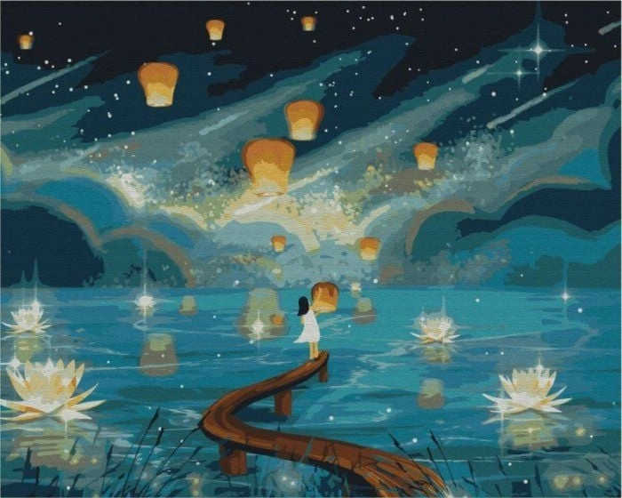 Paint it! Painting by numbers. Night