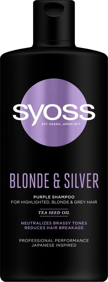 Syoss Blonde  Silver shampoo against yellow