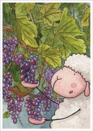 Sharon Postcard with a coloring page