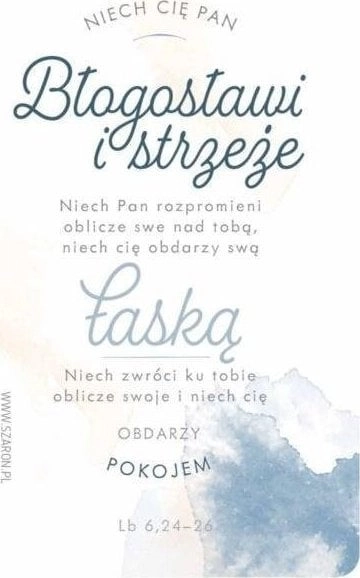 Fridge magnet - Blessing watercolor 443923