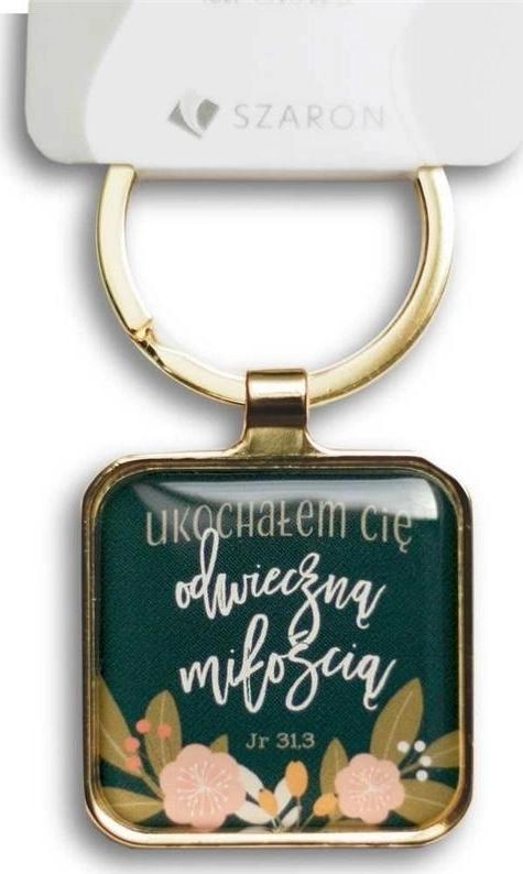 Breloczek Szaron Brelok metalowy srebrny -