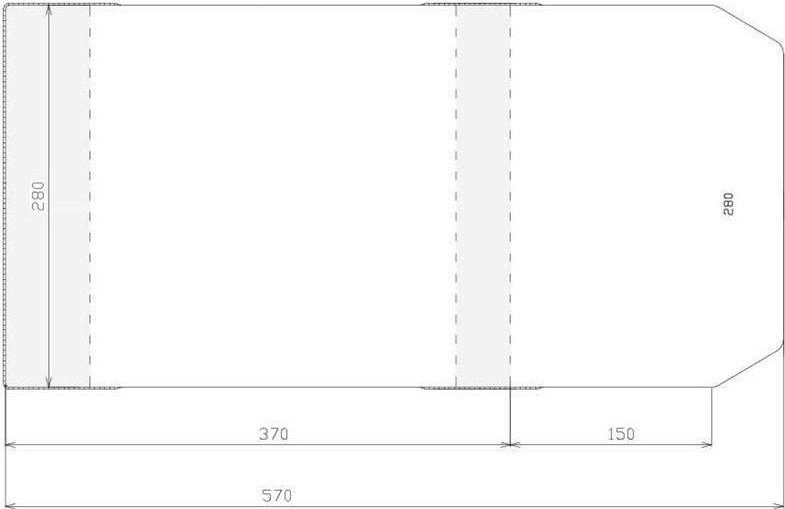 Stack Adjustable cover 280x520mm (50 pcs)