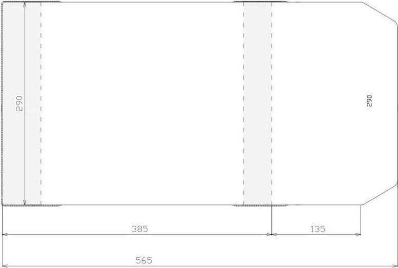 Stack Adjustable cover 290x520mm (50 pcs)