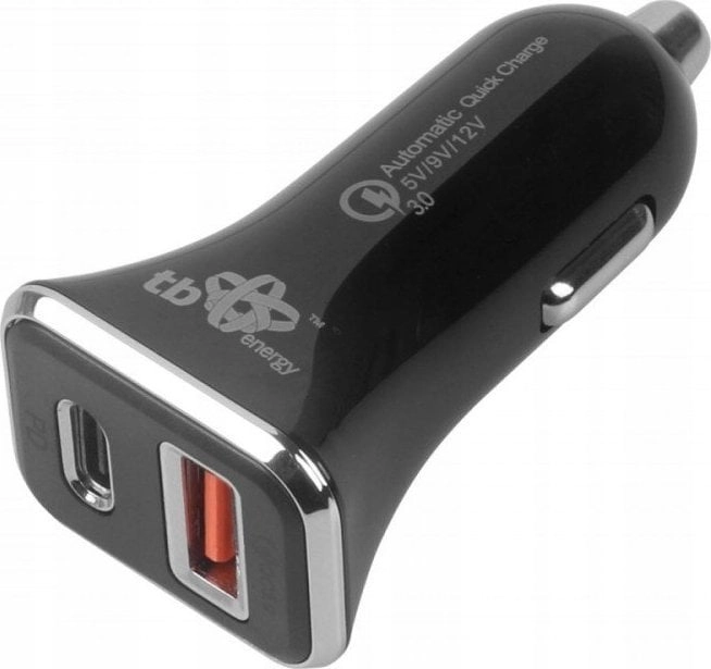 Ładowarka samochodowa uniwersalna USB A+C QC
