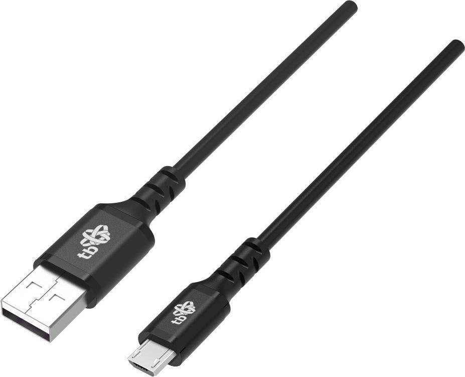 Kabel USB-Micro USB 2m silikonowy czarny